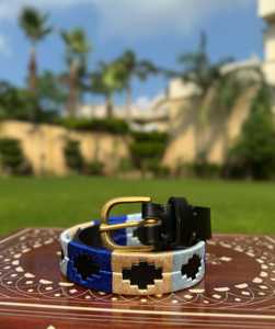 Ceinture Polo en Cuir Véritable Personnalisée OEM pour Hommes, Ceinture en Cuir Brodé Façon Gaucho, Vente en Gros Fabricant Sacs et Étuis LPB-0055 - Product Image 2