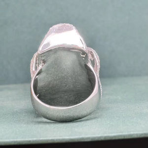 925 Sterling Silver Passed Diamond Test Custom Men's Moissanite <b>Ring</b> VVS Diamond Rapper Iced Out Custom Skull Hip Hop <b>Ring</b> - Product Image 5