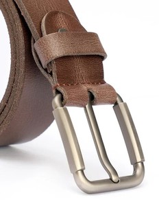 High Quality Custom Logo Genuine Leather <b>Belts</b> for <b>Men</b> Luxury Fashion Formal Style with Pin for Buckle OEM Wholesale - Product Image 1