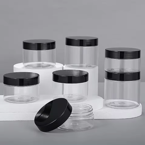 Wholesale Capacity PET Screw Top Lids Cylinder Shape Canned Food Storage Plastic <b>Jars</b> <b>Large</b> with Different Lids - Product Image 2