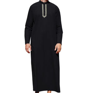 Jubba Thobe Islamique Respirant et Élégant pour Hommes et Garçons, Robe Longue à Manches Longues et Col Uni, Kaftan Thobe MAXI pour Hommes d'Arabie Saoudite - Product Image 1