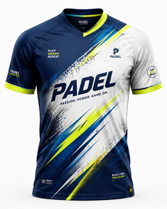 Camiseta Deportiva Dryfit Personalizada para Pádel, Secado Rápido, Transpirable, Impresión Digital, Logotipo Frontal, 100% Poliéster, Verano, Manga Corta, OEM - Product Image 1