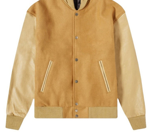 Fashionable Versatile Layers Heavy Winter Varsity Jackets for <b>Men</b> Side Pockets Front Zip Elastic Cuffs Sweatshirt Jacket - Product Image 1