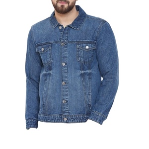 Chaqueta vaquera de invierno azul claro para hombre, abrigo vaquero cálido, novedad de 2024, chaqueta vaquera gruesa de invierno con forro de talla grande, exportación desde BD - Product Image 3