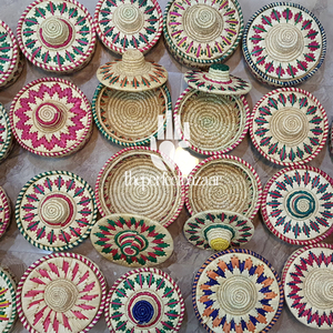 Mini Cesta Redonda de Hierba Natural con Tapa y Asa, Ecológica - Product Image 6