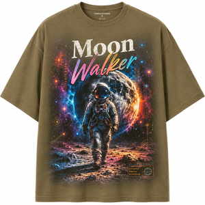 เสื้อยืดแขนยาวคอกลมพิมพ์ลายนักบินอวกาศมูนวอล์คเกอร์สำหรับผู้ชาย สีสันปรับแต่งได้ ทรงปกติ สวมใส่สบาย ผลิตจากผ้าฝ้ายเจอร์ซีย์ 100% พิมพ์ลายด้านหน้าด้วยเทคนิคฮีททรานเฟอร์ - Product Image 1