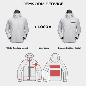 Best Customizable Men's 100% Waterproof Polyester Softshell Jacket Breathable Winter Coat Long Zipper Water Resistant Solid for - Product Image 5