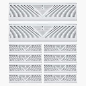 Griglie di ventilazione a pavimento in ferro da 18 pollici per impieghi gravosi, confezione da 10, per HVAC, antiruggine, anti-sfogliamento, coperture per prese d'aria a doghe, passabili, per sistemi HVAC - Product Image 6