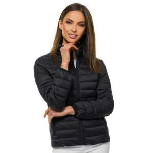 Chaqueta de Invierno Acolchada para Mujer, Estilo Burbuja, Talla Grande, Transpirable, Tejido Satinado Crudo, Reversible - Product Image 1