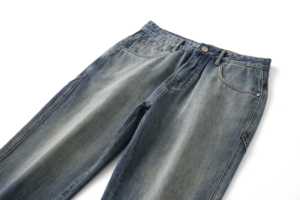 Custom Waterproof Breathable Eco-Friendly Slim Fit Straight-leg Streetwear <b>Denim</b> Jeans Ripped Detail Spandex/Cotton <b>Material</b> - Product Image 6