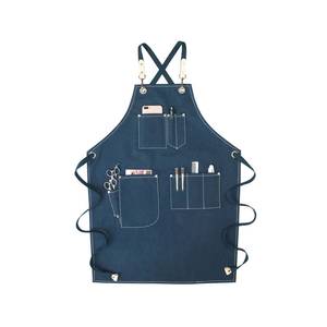 Delantal de Barbero de Lona de Alta Gama con Logotipo Personalizado, Chaleco de Barman de Lujo con Bolsillos para Herramientas, Delantales de Trabajo Duraderos Unisex para Camareros - Product Image 1