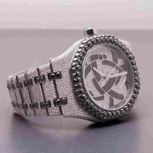 Reloj de Lujo Personalizable para Hombre, Estilo Hip Hop, con Diamantes Moissanite Reales, Chapado en Plata, Joyería Fina, Reloj Antiguo - Product Image 3