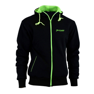 Sweat-shirts à fermeture éclair pour hommes en coton, design personnalisé, légers, de haute qualité - Product Image 1