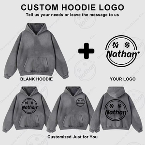 Sudadera con Capucha de Moda Urbana, 100% Algodón, de Gran Peso, Corte Regular, Tallas Grandes, Servicio OEM Personalizado de Calidad Confiable - Product Image 4