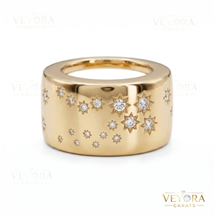 แหวนเงินแท้ 925 ประดับโมอิสซาไนต์ลายกลุ่มดาว เครื่องประดับหรูหรา - Product Image 3