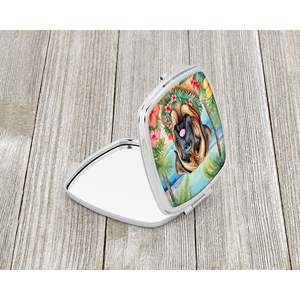 Mastiff Luau miroir de maquillage de voyage compact miroir décoratif de poche pliant pour femmes et filles cadeau - Product Image 2