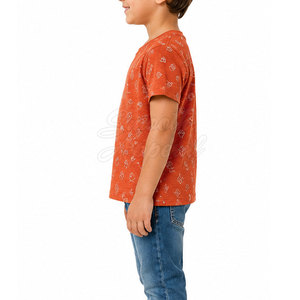 T-shirts pour enfants tendance et de haute qualité, en tissu molletonné 100% coton lavé, coupe décontractée, légers, parfaits pour un usage quotidien décontracté - Product Image 6