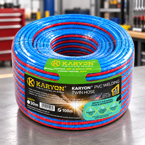 สายเชื่อมพีวีซีแบบยืดหยุ่น KARYON ขนาด 6 มม. (ด้านใน) 12 มม. (ด้านนอก) รับแรงดัน 20 บาร์ เสริมแรง สีแดงน้ำเงิน สำหรับส่งก๊าซ  ขายส่งในสหรัฐอเมริกา สหราชอาณาจักร เอเชีย มาเลเซีย - Product Image 1
