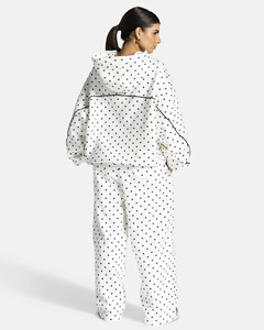 Survêtements pour femmes en gros, deux pièces, avec logo personnalisé, sweat à capuche oversize avec passepoil, respirants, style streetwear - Product Image 2