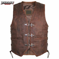 Gilet d'hiver réversible en cuir véritable pour homme, décontracté, respirant, col en V, veste de moto, anti-UV, séchage rapide, personnalisable, haute qualité