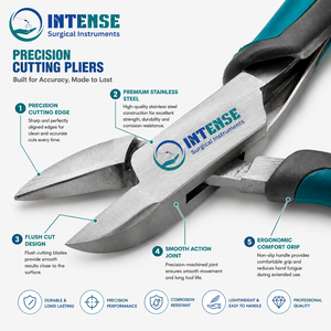 Alicates de Corte Diagonal Profesionales para Joyería, Cortador de Alambre de Acero Inoxidable, Herramienta para Abalorios, Fabricante OEM de Marca Privada - Product Image 2