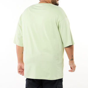 T-shirt Homme Oversize 100% Coton Col Allongé Manches Courtes Longueur Standard Grande Taille 3XL Respirant Écologique OEM - Product Image 2
