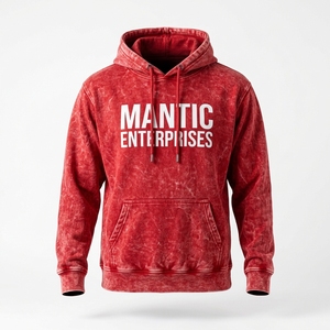 Sweat-shirts à capuche pour hommes, style vintage délavé, logo personnalisé, grandes tailles, effet délavé à l'acide - Product Image 1