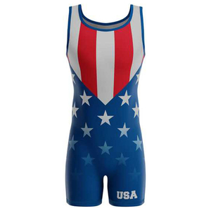 USA Design Custom Powerlifting <b>Singlets</b> Sportswear Wrestling <b>Singlet</b> Sublimation Printed Anti-Pilling Quick Dry <b>Singlets</b> - Product Image 5