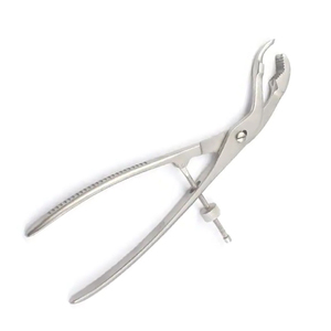 Pinces à os 12 cm avec cliquet, instruments chirurgicaux orthopédiques vétérinaires, pinces de réduction osseuse - Product Image 1