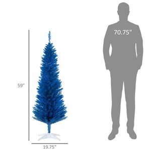 Albero di Natale Artificiale Realistico Innevato da 150 cm - Decorazioni Pieghevoli in PVC di Alta Qualità per Interni ed Esterni - Product Image 2