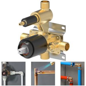 Set Doccia Nero Opaco Maschio NPT con Soffione a Pioggia da 10 Pollici e Doccetta per Bagno, Accessori per Doccia - Product Image 3