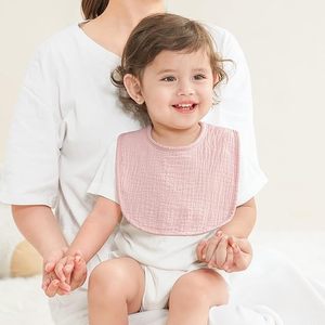 Bavoirs pour bébé en bambou 100% premium - Bavoirs anti-bave luxueusement doux à couverture intégrale, couleurs neutres pour nouveau-nés - Product Image 3
