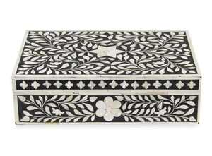 Boîte de rangement haut de gamme la plus vendue avec incrustations complexes, boîte à bijoux de voyage, boîte de voyage de luxe la plus vendue avec accents de perles - Product Image 6