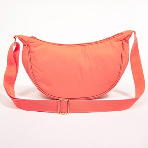 Sac bandoulière léger en forme de boulette orange pâle, sac à bandoulière réglable de couleur unie - Product Image 3