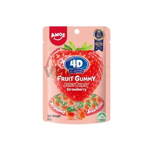 CANDY AMOS 4D JUICY BURST FRUIT GUMMY 65G ORIGEN CHINA - Product Image 1