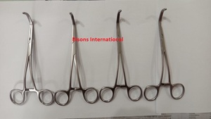 คีมดึงหลอดเลือดแบบโค้ง DeBakey ทำจากสแตนเลสสตีล ยี่ห้อ BISONS สำหรับการผ่าตัดหลอดเลือดแบบไม่ทำลายเนื้อเยื่อ ได้รับการรับรองมาตรฐาน CE และ ISO13485 - Product Image 5