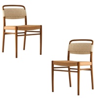 Meubles de chaise en bois de teck pour restaurants contemporains Conceptions simples de chaise de restaurant meilleure qualité, prix abordables