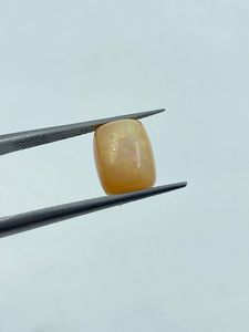 Natural High Quality Light Orange <b>Colour</b> Fire Opal Gemstone <b>Cushion</b> Cut 2.14Cts 7.70X10MM - Product Image 3