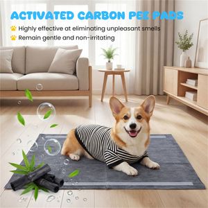 Tappetini Assorbenti per Addestramento Cani Extra Large a 6 Strati con Controllo Odori e Carbone Attivo, Confezione da 150, 35.5"x24" - Product Image 2