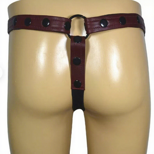 Short en cuir noir style punk pour homme avec clous et rivets argentés, taille mi-haute et fermeture élastique - Product Image 5