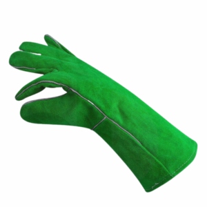 Gants de soudage en cuir de vachette pleine fleur de qualité supérieure pour hommes, résistants à l'abrasion, à la chaleur et aux vibrations, avec manchette de sécurité pour le travail. - Product Image 6