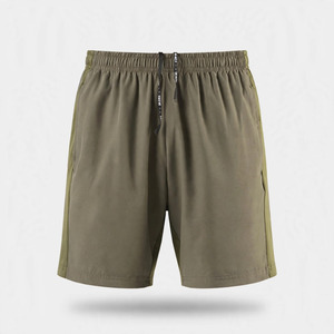 Men's Solid Knitted Breathable <b>Canvas</b> Cargo Hiking Shorts High Waist Quick Dry Bermuda Pockets Casual Style Drawstring Closure - Product Image 3
