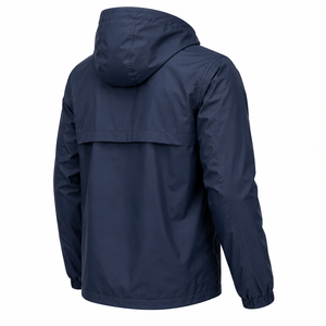 Chaqueta Impermeable de Alta Calidad para Hombre, con Capucha y Cremallera Completa, Cortavientos de Softshell para Exteriores, Color Sólido - Product Image 6