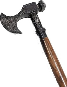 Vintage Axe Handle Walking Stick-Antique Style Statement Walking Cane- Nice Gift for Collectors - Product Image 4