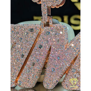Collar Premium 7M CHRIS con colgante personalizado de diamante cultivado en laboratorio, plata de ley 925, con incrustaciones de diamantes, de Trisha Jewels - Product Image 5