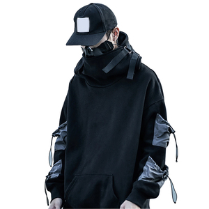 เสื้อฮู้ดสไตล์ Urban สำหรับใส่กลางแจ้ง พร้อมกระเป๋าแขนเสื้อแบบ Utility กันน้ำ คุณภาพสูง สวมใส่สบายทรงหลวม สไตล์ Techwear - Product Image 1