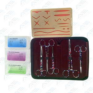 High Quality Reusable Stainless Steel Surgical Suture <b>Practice</b> Kit Best Medical Skin <b>Pad</b> Kit for Veterinary Student Training - Product Image 1