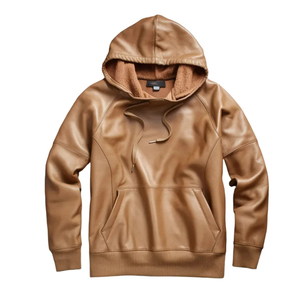 Ropa Urbana, Producto Nuevo de Primera Calidad para Hombre, Chaquetas de Cuero con Capucha y Cierre, Hechas de Cuero Vacuno, Ajuste Perfecto, Diferentes Tallas y Diseños - Product Image 1