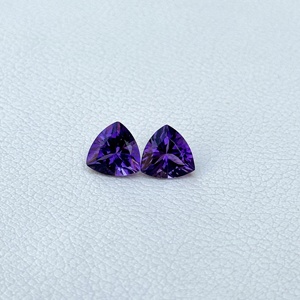 พลอยอเมทิสต์แอฟริกันธรรมชาติขนาด9มม. อัญมณีหลวมเจียระไนหลายล้านชิ้นสำหรับทำเครื่องประดับสำหรับทำสร้อยคอจี้แหวน - Product Image 2