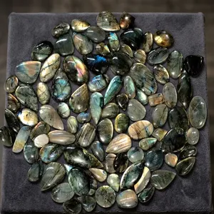Cabujones de Cuarzo Azul Natural Pulido, Piedras Preciosas de Cristal para Creación de Joyería Personalizada, Artesanía Curativa, 100% Gemas BAITHU - Product Image 4